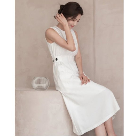 Kiesza Lyte A-Line White Formal Dress - Picture 5 of 16